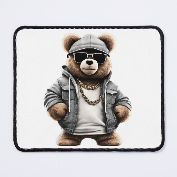 Item preview, Funny Gangsta Rapper Teddy Bear – Hip-Hop Style Plush with Attitude designed and sold by Fredster1966.