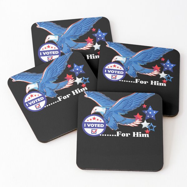 Item preview, I Voted For Him Bald Eagle Patriotic designed and sold by Life Is Beautiful.
