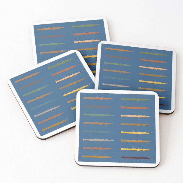 Item preview, Oboe pattern in assorted colours on Blue designed and sold by Ric1926.