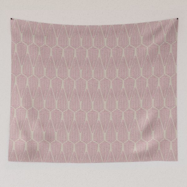 Item preview, Art Nouveau Shells- Berry & Beige designed and sold by HausHatfield.