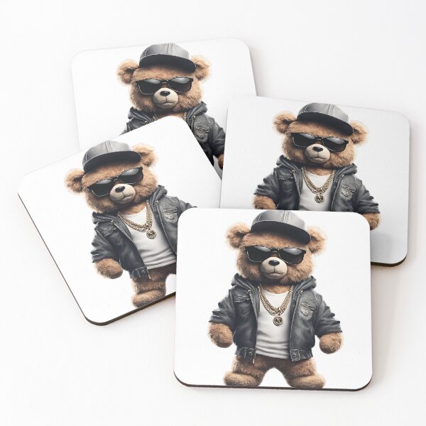 Item preview, Funny Gangsta Rapper Teddy Bear – Hip-Hop Style Plush with Attitude designed and sold by Fredster1966.