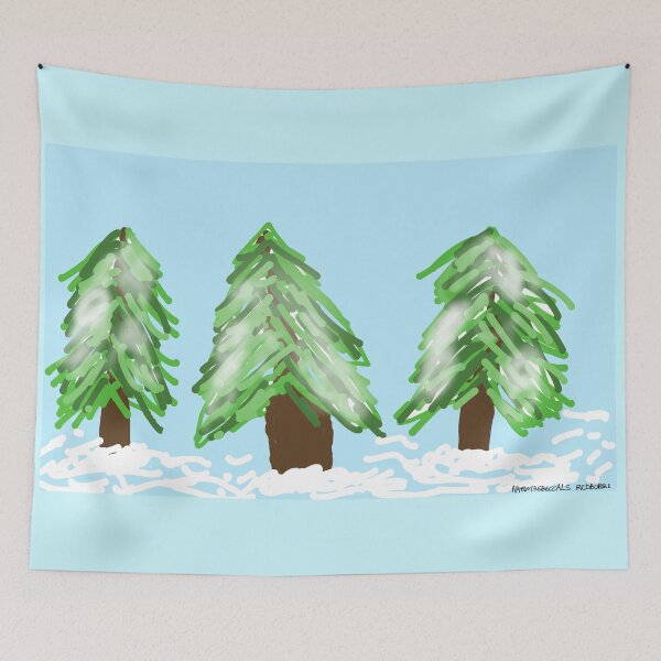 Item preview, Snowy trees designed and sold by ArtistRebeccaLS.