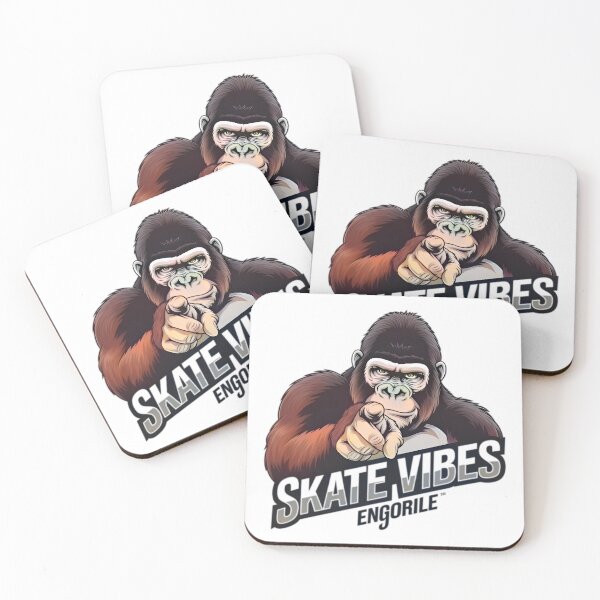 Item preview, Skate Vibes Gorilla  Engorile Finger Pointing Illustration designed and sold by PrintDesign-Hub.
