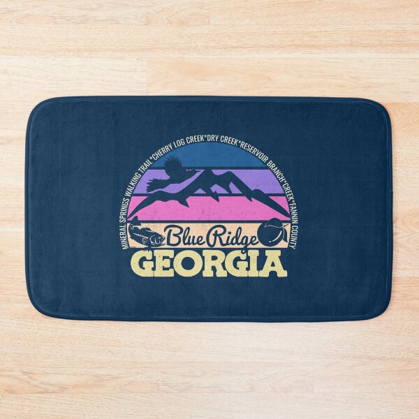 Item preview, Blue Ridge Georgia Sunset Retro Vintage Local Pride Logo designed and sold by CRHPOD20.
