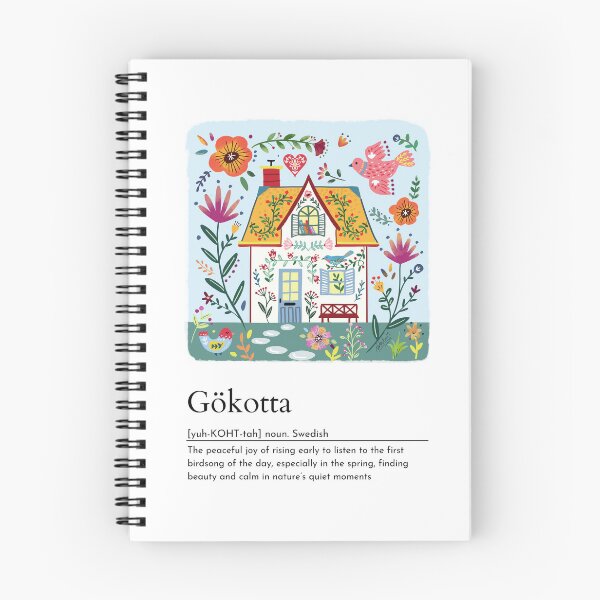 Item preview, Scandinavian Folk Autumn Fall Golden Cozy House  designed and sold by Natasha May Design.