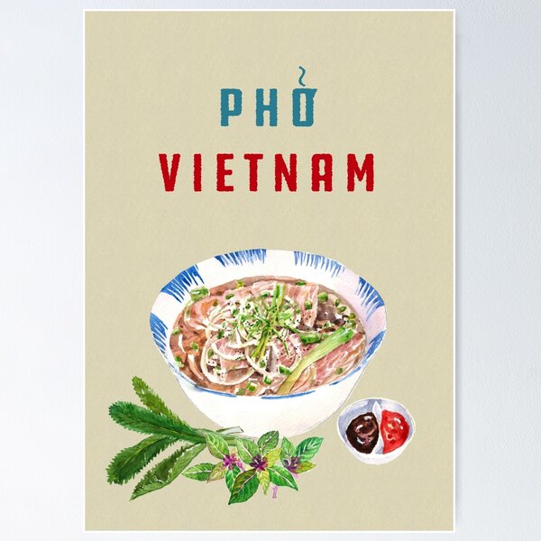 Item preview, Phở Việt Nam designed and sold by ZephyrArtVN.