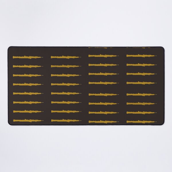 Item preview, Oboe pattern in Gold on Black designed and sold by Ric1926.
