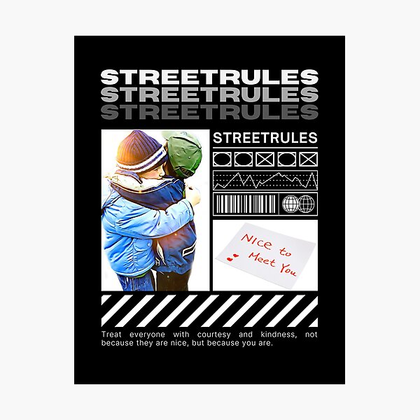 Item preview, Streetrules – Kindness as a Rule designed and sold by CWT-JustforFun.