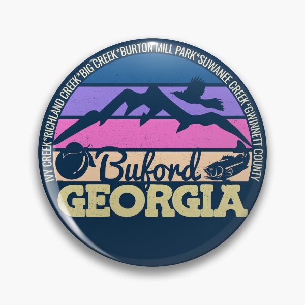 Item preview, Buford Georgia Sunset Retro Vintage Local Pride Logo designed and sold by CRHPOD20.