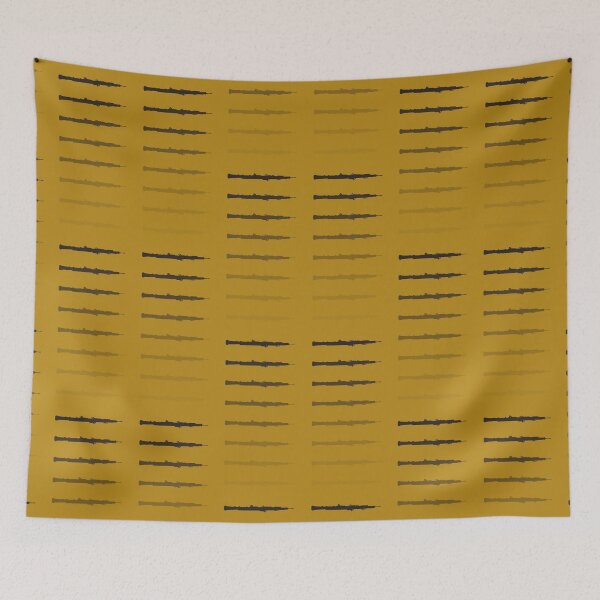Item preview, Oboe pattern in Black on Gold designed and sold by Ric1926.