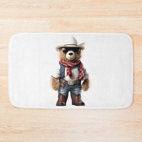 Item preview, Funny Cowboy Teddy Bear – Adorable Plush Teddy in Western Style designed and sold by Fredster1966.