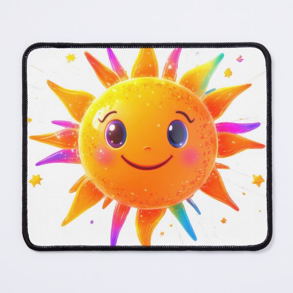 Item preview, Colorful smiling sun cartoon for bright, happy design designed and sold by Jasava Shop.