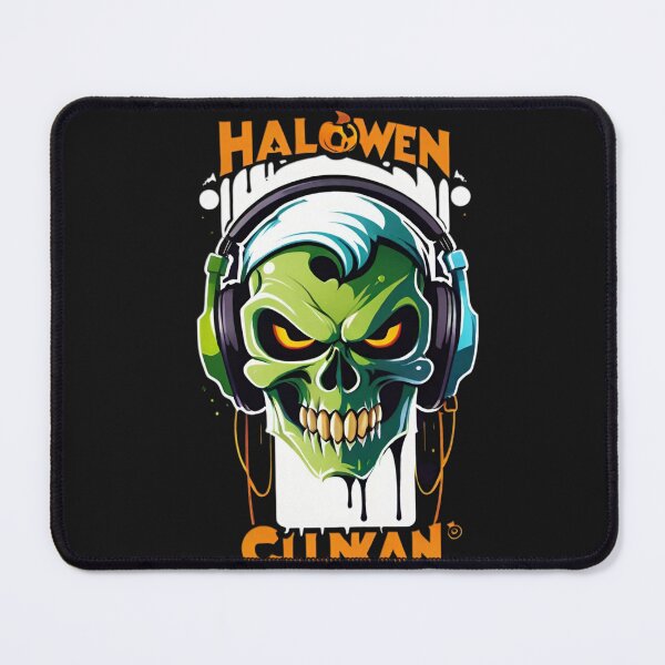 Item preview, Halloween skull headphones 1 designed and sold by RedWolfDisigne.