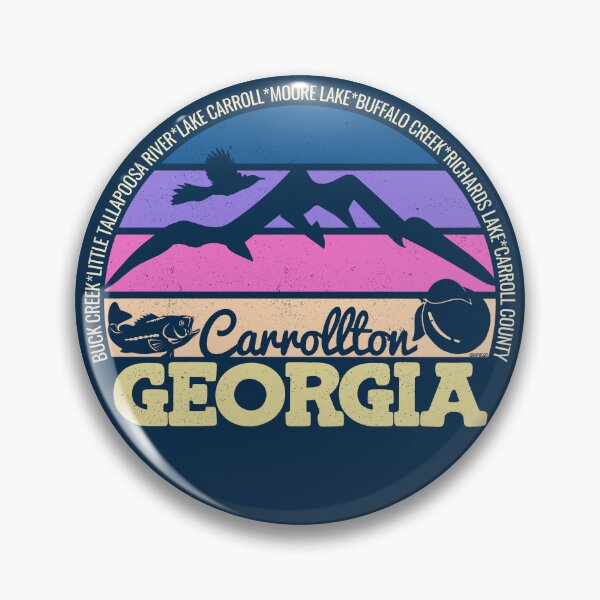 Item preview, Carrollton Georgia Sunset Retro Vintage Local Pride Logo designed and sold by CRHPOD20.
