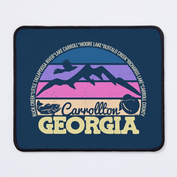 Item preview, Carrollton Georgia Sunset Retro Vintage Local Pride Logo designed and sold by CRHPOD20.