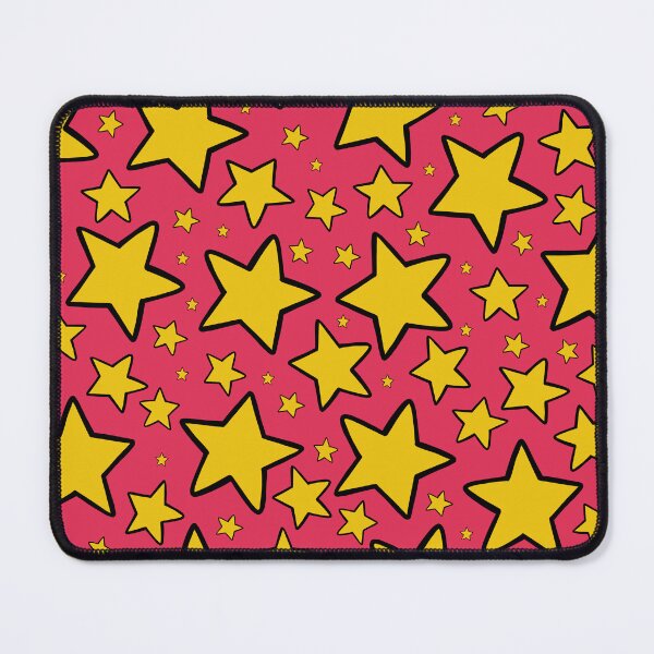 Item preview, Bunches of Stars: 2000s Color Palette: Zenon Ruby & Little Miss Sunshine Yellow with Black Outline designed and sold by Jessica Erin.