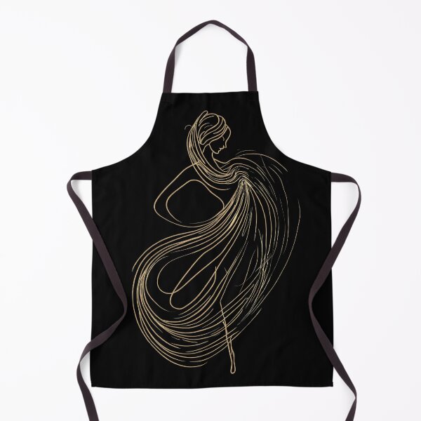 Artikelvorschau, Tanzende Frau - minimalistische Kunst in Gold 01 entworfen und verkauft von kjp-design.