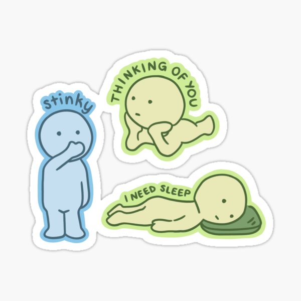 Item preview, smiski stickers designed and sold by vanillafull.