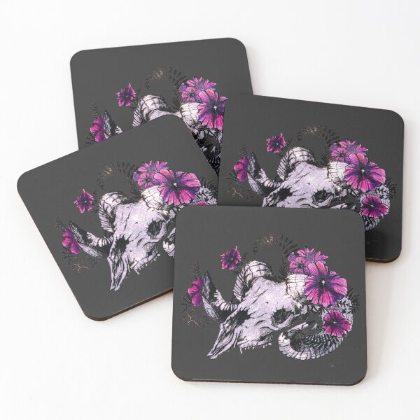Item preview, Sparkling Dance of Death in Blooms Gray designed and sold by ScaryWintertale.