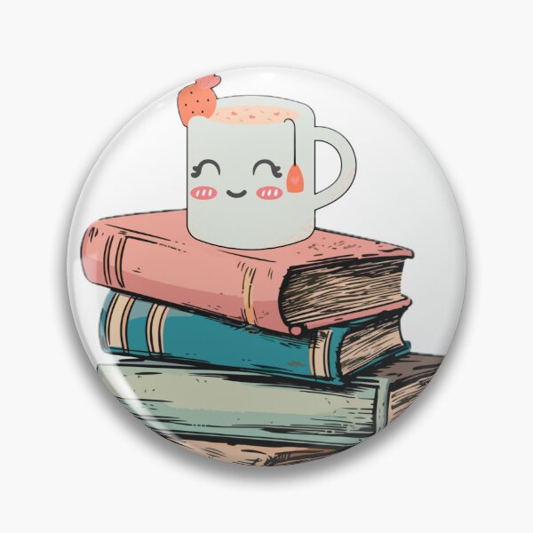 Item preview, Vintage Books Stack and Tea cup designed and sold by Yuki Shop.