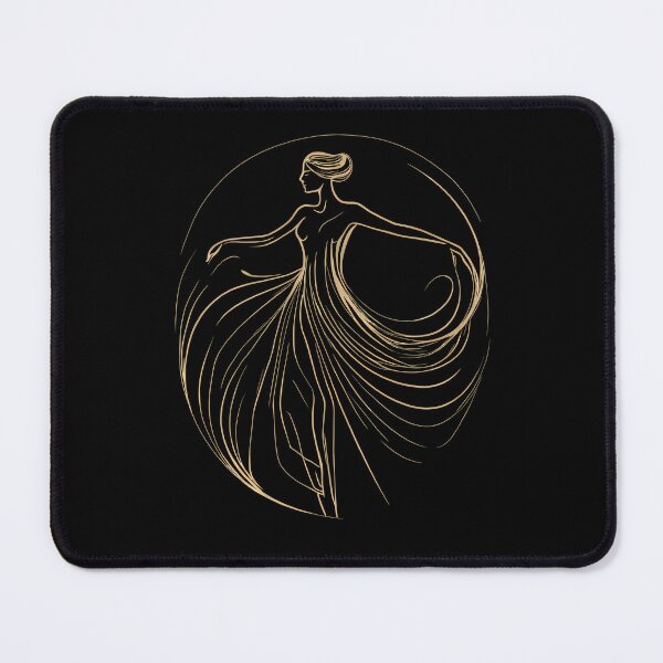 Item preview, Dancing Woman - Minimalist Art in Gold 03 designed and sold by kjp-design.