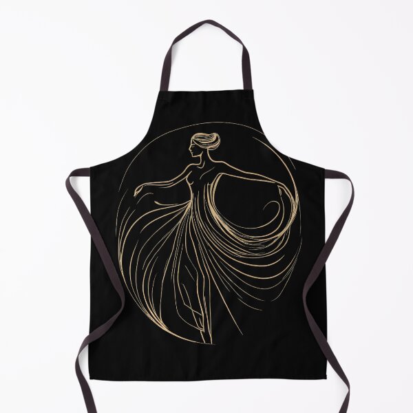 Artikelvorschau, Tanzende Frau - Minimalistische Kunst in Gold 03 entworfen und verkauft von kjp-design.