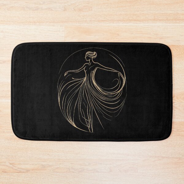 Item preview, Dancing Woman - Minimalist Art in Gold 03 designed and sold by kjp-design.