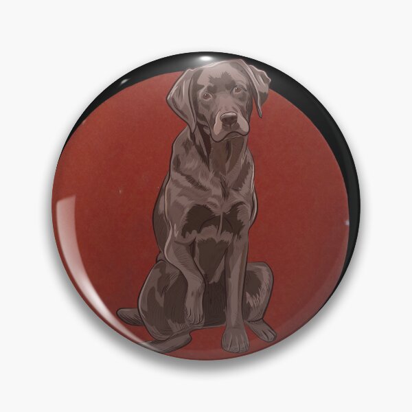 Item preview, Brown Labrador circle designed and sold by Myloveforpets.