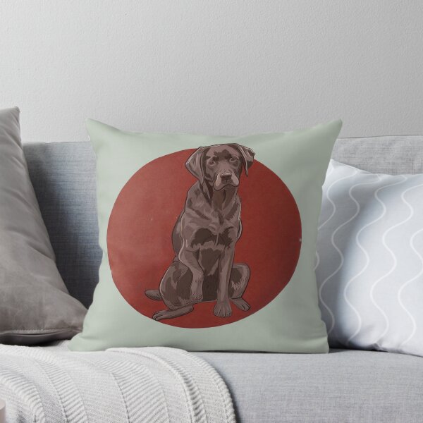 Item preview, Brown Labrador circle designed and sold by Myloveforpets.