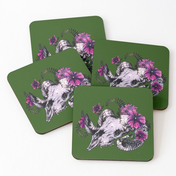 Item preview, Sparkling Dance of Death in Blooms Green designed and sold by ScaryWintertale.