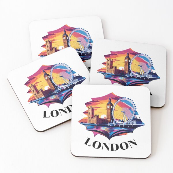 Item preview, London Sunset Vector Art - Iconic UK Gift Shirt designed and sold by LoliDesignShop.
