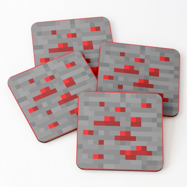 Item preview, Minecraft Redstone Ore Block Icon designed and sold by Kubala Designs.