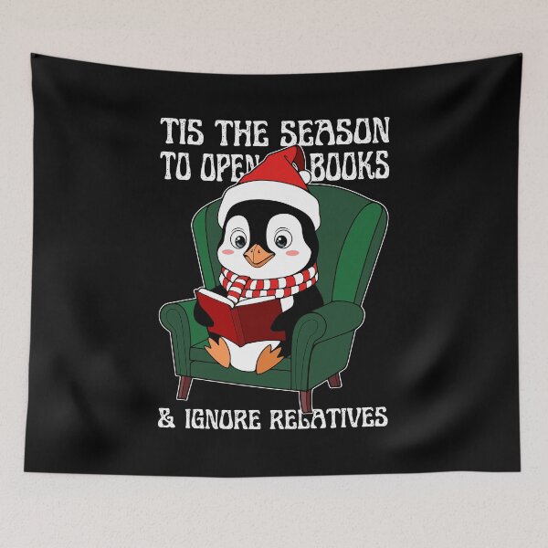 Item preview, Kawaii Penguin Reading | Tis The Season designed and sold by ObsidianDaz.