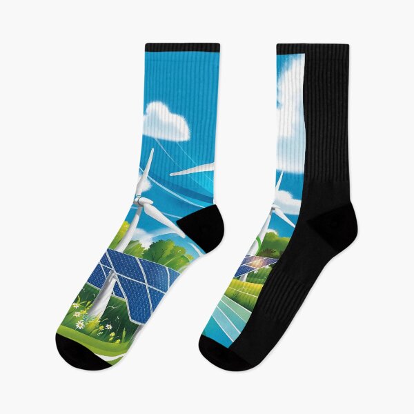 Item preview, WIND AND SOLAR renewable energy clean tech global warming climate change nature lover designed and sold by Jt41.