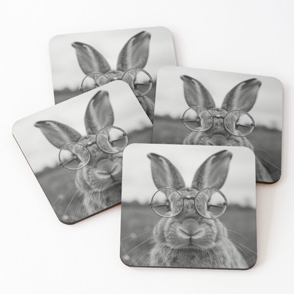 Item preview, Rabbit + Glasses designed and sold by the-ua-store.