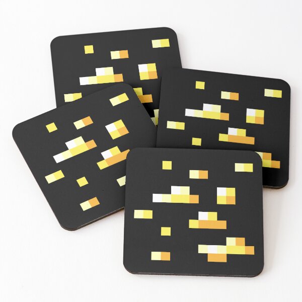 Item preview, Minecraft Gold Ore Block Icon designed and sold by Kubala Designs.