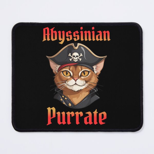 Item preview, Abyssinian Purrate Cat in Pirate Hat designed and sold by andasanc14.