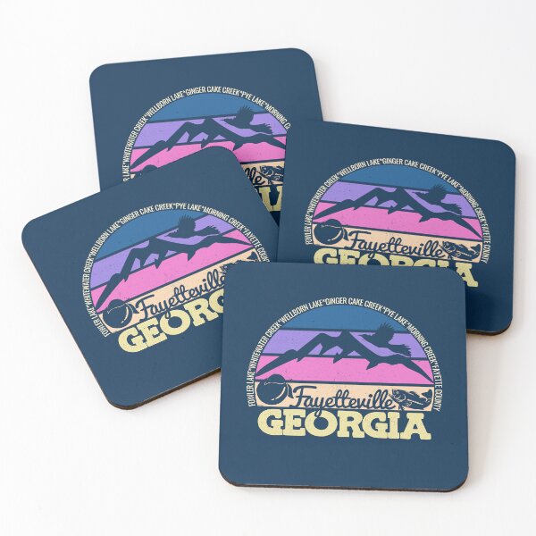 Item preview, Fayetteville Georgia Sunset Retro Vintage Local Pride Logo designed and sold by CRHPOD20.