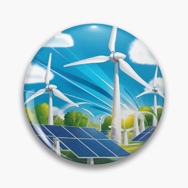 Item preview, WIND AND SOLAR renewable energy clean tech global warming climate change nature lover designed and sold by Jt41.