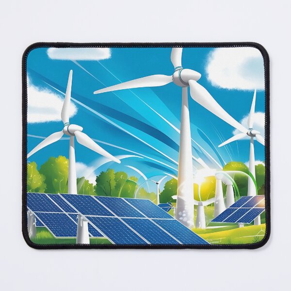 Artikelvorschau, WIND UND SOLAR erneuerbare Energie saubere Technologie globale Erwärmung Klimawandel Naturliebhaber entworfen und verkauft von Jt41.