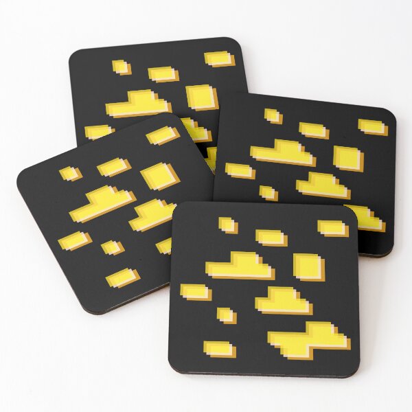 Item preview, Minecraft Gold Ore Block Icon designed and sold by Kubala Designs.