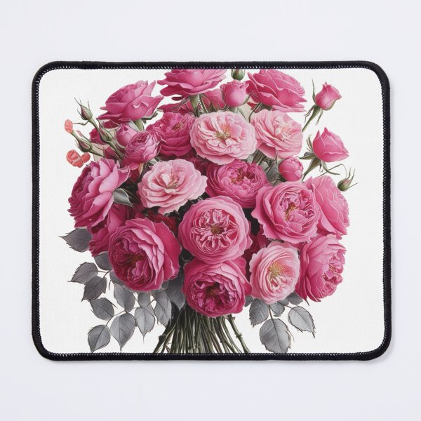 Item preview, A bouquet of pink roses is arranged in a vase designed and sold by PWDigitalArt.