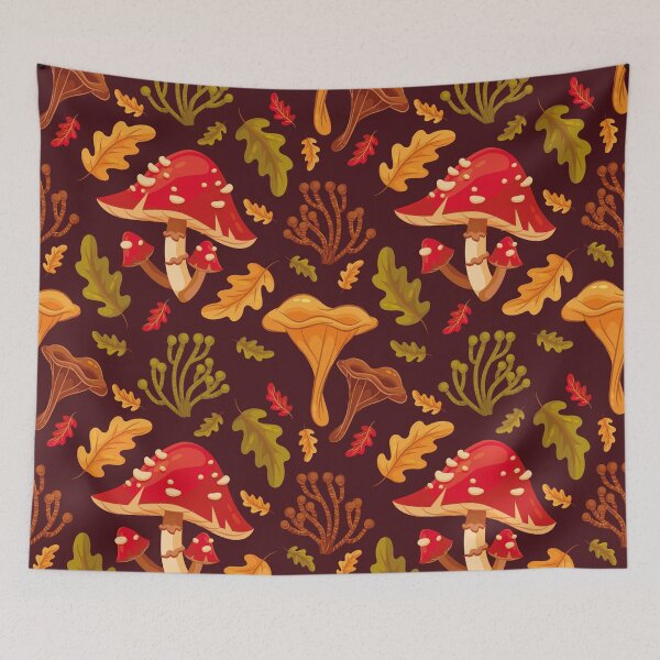 Item preview, beautiful pattern with fly agarics designed and sold by Mauswohn.