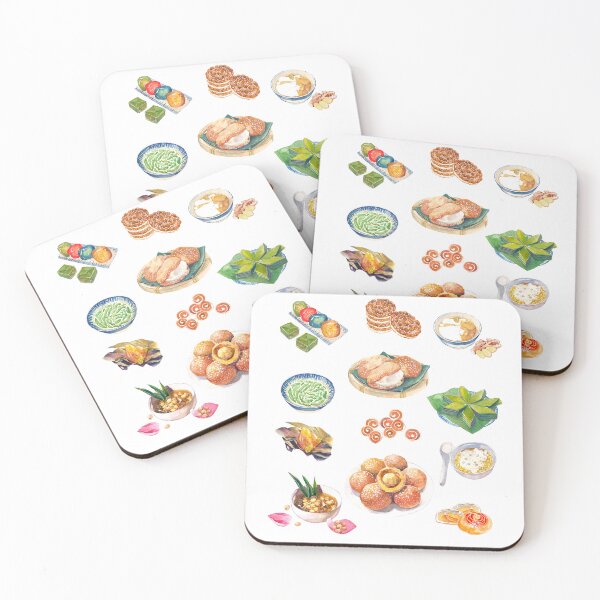 Item preview, Vietnamese pastry and desserts designed and sold by ZephyrArtVN.