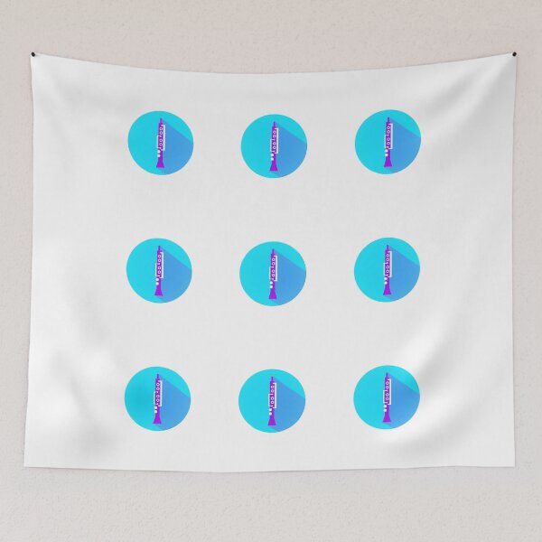Item preview, Circle Oboe Sticker pack in Light Blue designed and sold by Ric1926.