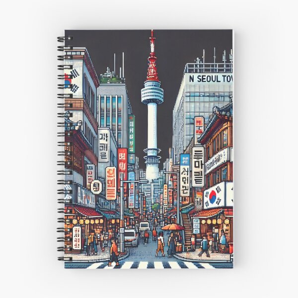 Item preview, Pixel Art Seoul Tower designed and sold by unrealartwork.