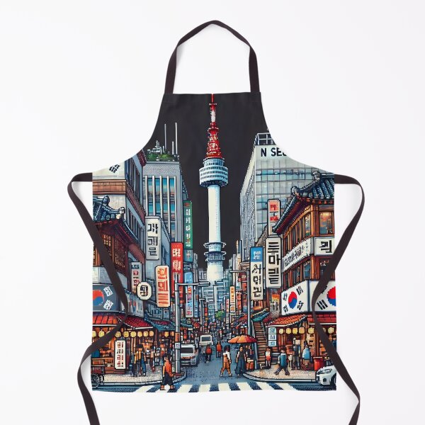 Item preview, Pixel Art Seoul Tower designed and sold by unrealartwork.