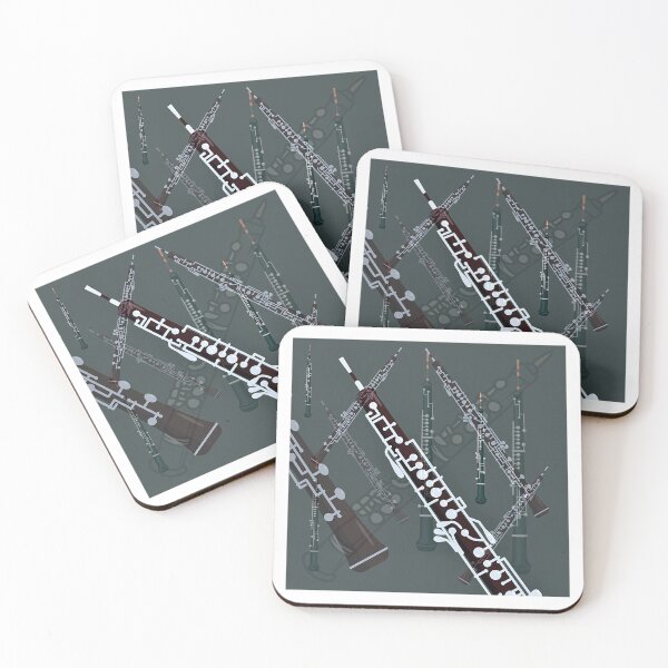 Item preview, Oboe Pattern in Dark Gray designed and sold by Ric1926.