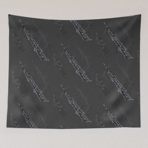 Item preview, Oboe Pattern in Black 2 designed and sold by Ric1926.