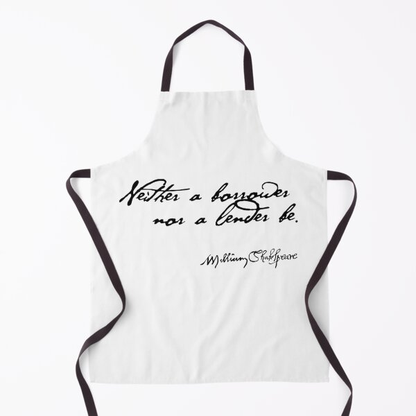 Item preview, Neither a Borrower or a Lender Be Shakespeare Quote designed and sold by Styled Vintage.